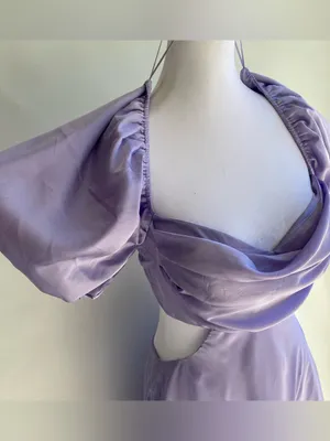 ASTR The Label Lavender Clarita mini dress backless wedding guest cocktail M thumbnail 6