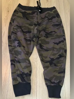 Nike Camo green black camouflage Track Joggers sweatpants thumbnail 2