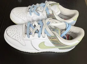 Size US 7.5 Y3 NIKE DUNK LOW White/Pistachio-Ice Blue Women's thumbnail 1