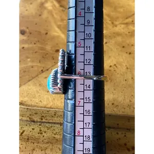 Royston Turquoise Sterling Silver Ring Size 6 thumbnail 8