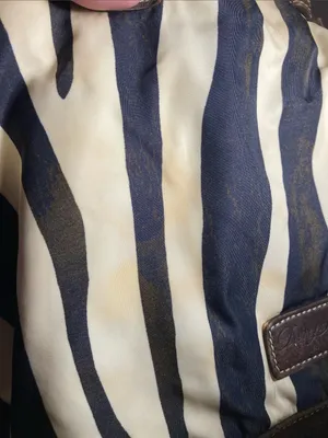 Dooney & Bourke Stripe Print Tote with Brown Trim thumbnail 9