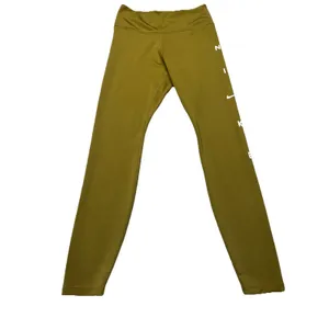 Nike One Dri-FIT Women’s Small Olive Green 7/8 Leggings DJ0778-368 EUC thumbnail 2