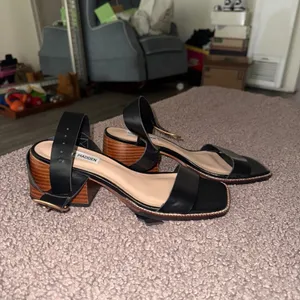 Steve Madden Black Heeled Sandals thumbnail 3