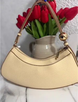 Nanette Lepore Panna Cotta Crescent Shoulder Bag NWT Y2K Minimalist Cream Purse thumbnail 3