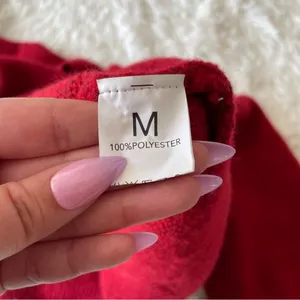Red oversized knit sweater Size M thumbnail 2