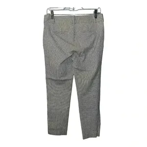 Ann Taylor Gray/White Striped Casual Ankle Pants,‎ Size 4 thumbnail 3