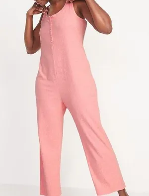 Old Navy Ribbed Lounge Jumpsuit size XXL thumbnail 1