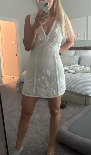 Anthropologie White  Dress thumbnail 3