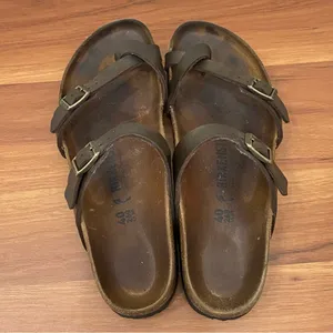 Birkenstock Mayari Habana Oiled Leather Double Strap Women’s Sandals L9 M7 40 thumbnail 2