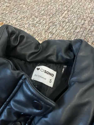 TJ Maxx black leather jacket  thumbnail 2