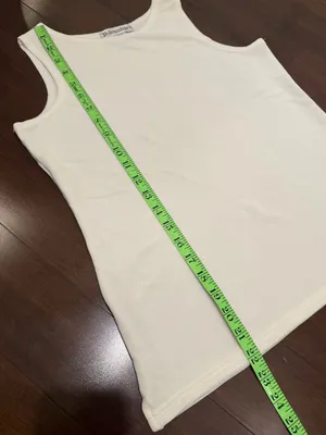 Dressbarn White Ribbed Tank Top thumbnail 5