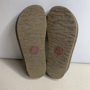 Haflinger Clog Slippers Slip On Gray Embroidered Pattern Women’s Sz 37 US 6 thumbnail 8