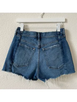 Abercrombie & Fitch The Mom Short High Rise Size 28 / 6 Denim Cutoff Festival thumbnail 2