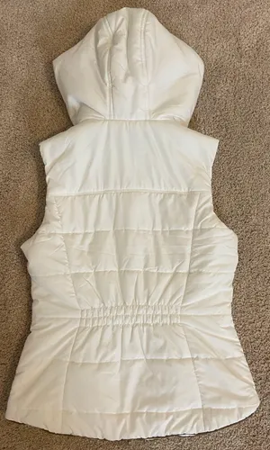 prince & fox white puffer vest thumbnail 2