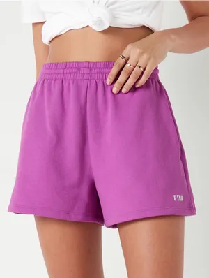 Victoria's Secret PINK Campus Shorts Soft Shorts Logo Pink Lounge Shorts thumbnail 1