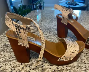 Steve Madden Wooden Block Heel thumbnail 1