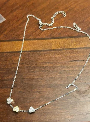 925 sterling silver hearts 3 color mini tiny 16-18 inch 3.05g g61 thumbnail 1