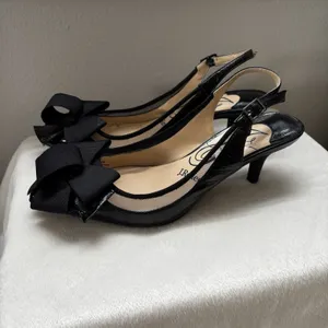J.‎ Renee Black Patent Pointed Toe Sing Back Garbi Dress Pumps Heels Size 8.5 thumbnail 4