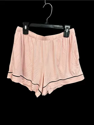 Women’s Pink Short Sleeve Tommy John Pajama Set with Contrast Piping thumbnail 4