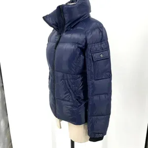 S13 Quilted Down Short‎ Puffer Jacket Navy Blue Size XS thumbnail 4