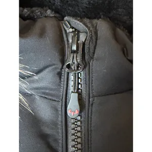 Arctic Expedition Down Puffer Coat Women 5X Black Quilted Faux Fur Parka Winter thumbnail 7