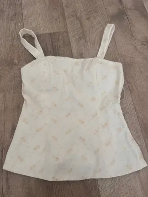 Corset Top White Size XS thumbnail 1