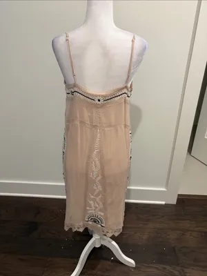New With Tags Anthropologie Maeve Embroidered Slip Dress Sz M thumbnail 9