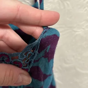 Free People Y2K Blue And Purple babydoll Dress Tunic Size Small thumbnail 5