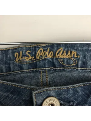 U.S. Polo Assn. Womens Blue Denim Jeans Size 9/10 Low Rise Straight Leg thumbnail 8