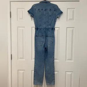 Good American Fit for Success Denim Jumpsuit Women’s size 1 thumbnail 8