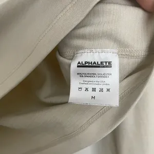 Alphalete Cream Long Sleeve Crop Top thumbnail 4