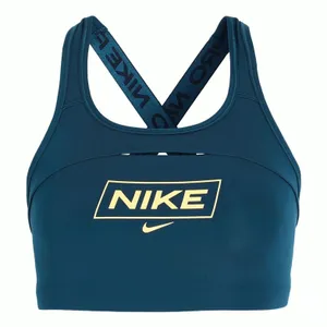 Nike Pro Swoosh Sports Bra Teal Blue Size Small DQ5252-460 thumbnail 1