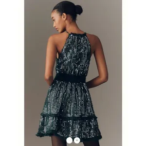 Anthropologie Somerset Shine Mini Halter Dress thumbnail 4