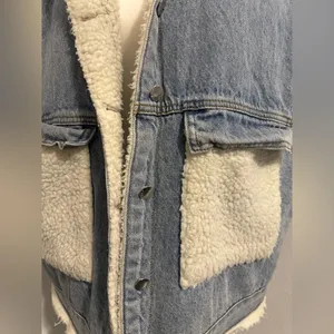 Wool Jean Vest Size XL thumbnail 3