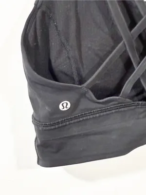 Lululemon Size 10 Free to Be Serene Bra C/D Cup Black Padded Strappy thumbnail 3
