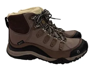 Oboz Juniper Mid B-DRY Hiking Boots Womens 7 Brown Waterproof Nubuck Trail Boot thumbnail 1