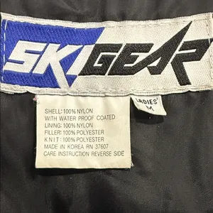 Ski Gear Sno Tex Womens Ski Pants Overalls Snow Bib Black Nylon Size Medium thumbnail 10