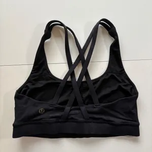 Lululemon Black Strappy Back Sports Bra Women's Size 4 Workout Yoga Athletic‎ thumbnail 3