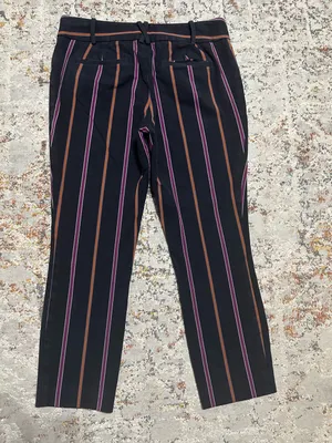 Anthropologie The Essential Slim Striped Pants size 6 thumbnail 9