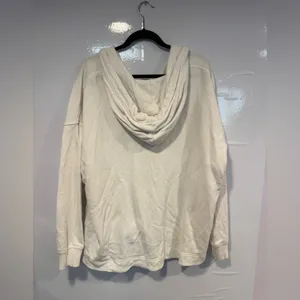 Aerie Quarter Button Beachy‎ oversized Off-White Hoodie thumbnail 5