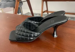 Jeffrey Campbell Mr. Big quilted slip on leather mule heels 10 thumbnail 9