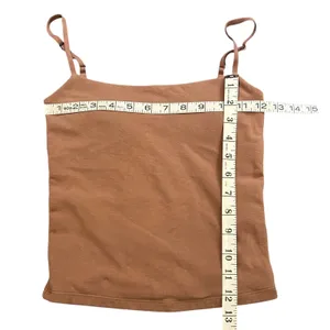 Abercrombie & Fitch Brown Built-In Shelf Bra Camisole XS Adjustable Straps thumbnail 3