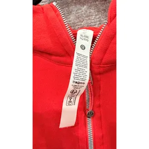 Lululemon Womens Hoodie XL/XXL Red Scuba Oversized Half-Zip Thumbholes thumbnail 5
