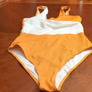 Cupshe | Burnt Orange Color Block One-Piece Size M thumbnail 3