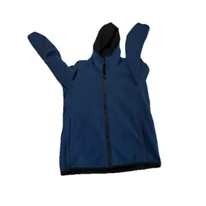 Uniqlo Womens Hooded Full Zip Jacket Size Small Blue Fleece Lined Pockets thumbnail 2