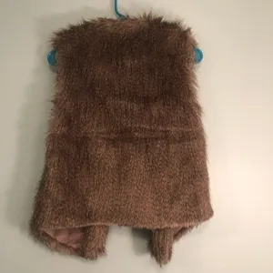 Wallflower brown fur vest size medium! thumbnail 4