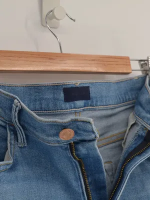 Mother The Hustler Ankle Fray Jeans Raw Hem in Grasping At Straws Blue Womens 30 thumbnail 6
