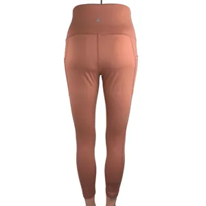 Yogalicious Orange High Rise Pull On Running Cropped Athletic Leggings Size M thumbnail 3