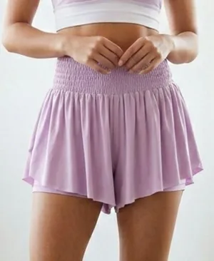 Flowy Running Shorts for Women Gym Yoga Athletic Womens Workout Biker Spandex thumbnail 1