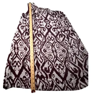 New York & Company Eva Mendes Dress Women Large Burgundy Ikat One Shoulder NWT‎ thumbnail 8